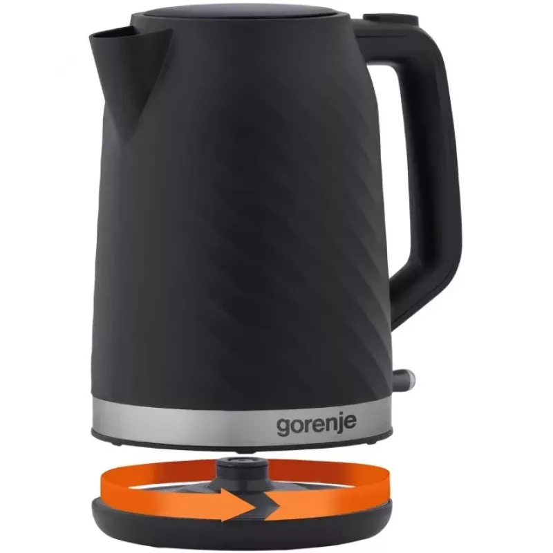 Gorenje K17SPB Hervidor, eléctrico, capacidad 1,7 L, potencia 2200 W, negro | Gorenje