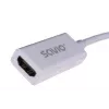 Cable adaptador de vídeo SAVIO Mini DisplayPort (conector macho) a HDMI Type-A (conector hembra) 0,2 m, blanco