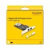 Tarjeta de red DeLOCK 81261 PCI Express x2, 2 x RJ45 5 Gigabit LAN