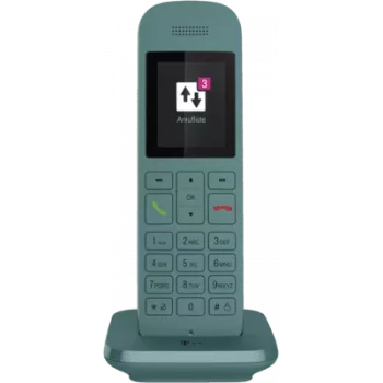 Teléfono inalámbrico Telekom Speedphone 12 petróleo — teléfono inalámbrico DECT con larga autonomía de batería