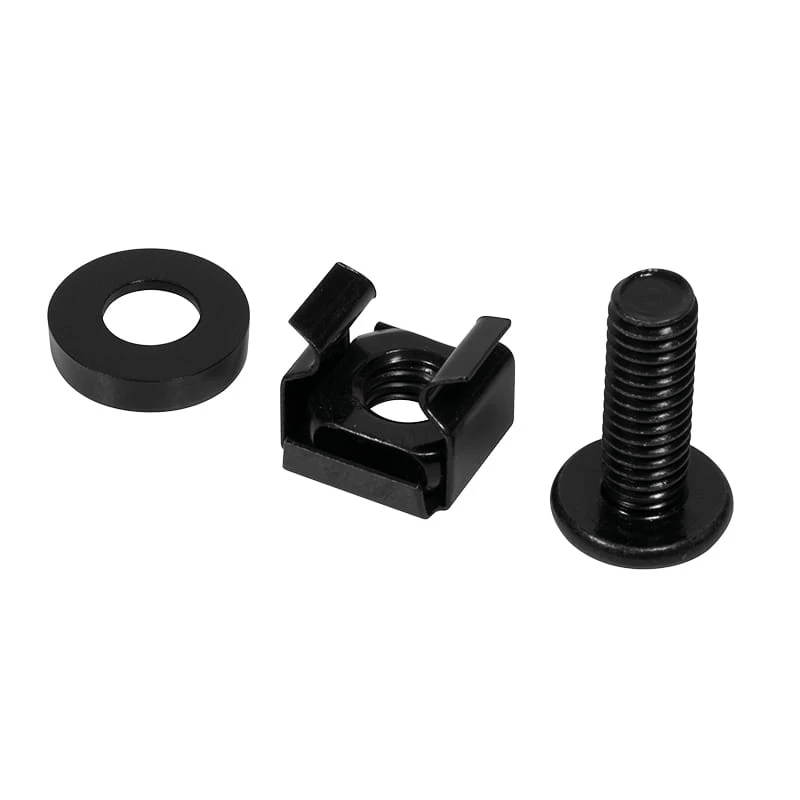 Juego de tornillos LOGILINK AC116 — 50 tornillos negros para accesorios de rack