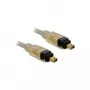 Cable FireWire DeLOCK 82571 2,0 m gris conector macho/macho