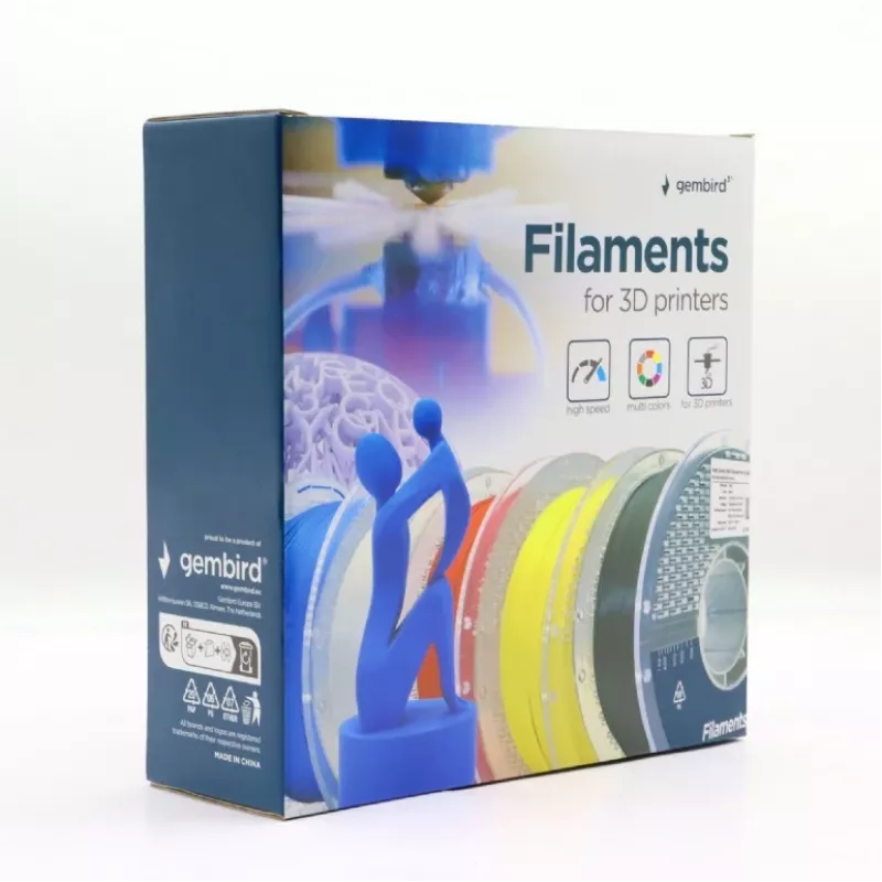 Filamento para impresión 3D Gembird PETG 1,75 mm blanco 1 kg