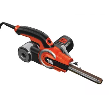 Lijadora de banda Black & Decker KA902EK — 400 W, velocidad ajustable, placa de lijado 451×13 mm, 230 V, cable de 3 m, con bolsa de transporte