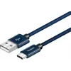 Cable YENKEE YCU 301 BE USB-A 2.0/USB-C 1m lila