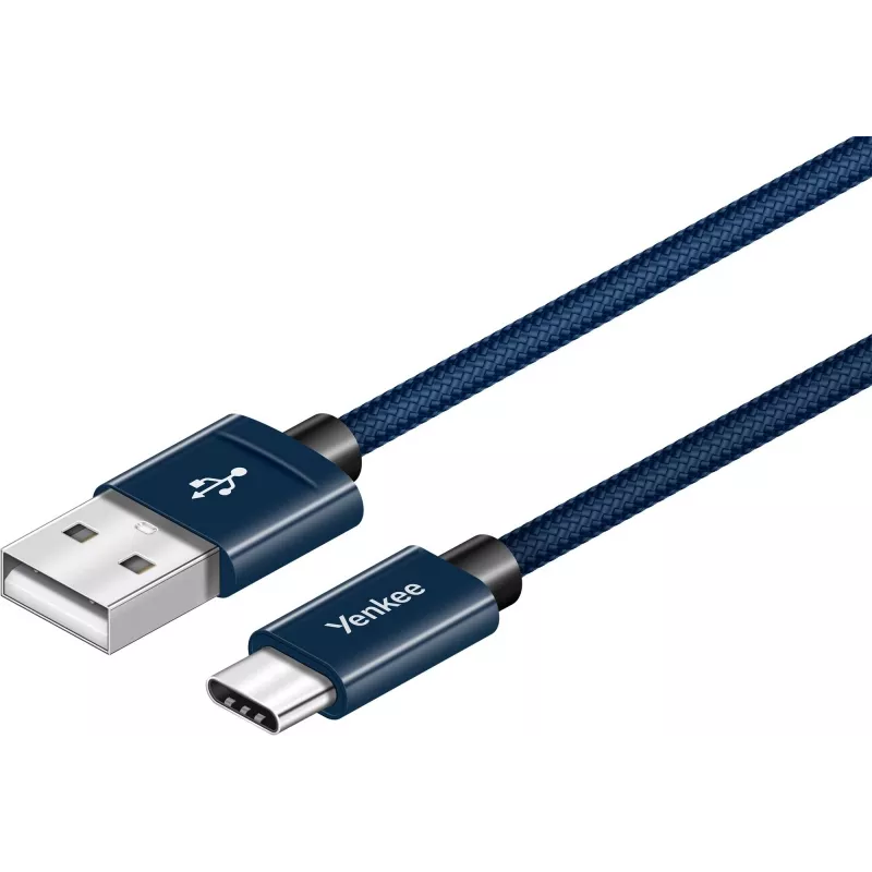 Cable YENKEE YCU 301 BE USB-A 2.0/USB-C 1m lila