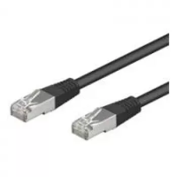 Wentronic Goobay cable de red CAT 5e, F/UTP, negro, 5 m - mezcla de cobre CCA (68662)