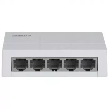 Dahua Technology PoE DH-SF1005L switch de red no gestionado Fast Ethernet (10/100) Power over Ethernet (PoE) de sobremesa gris claro