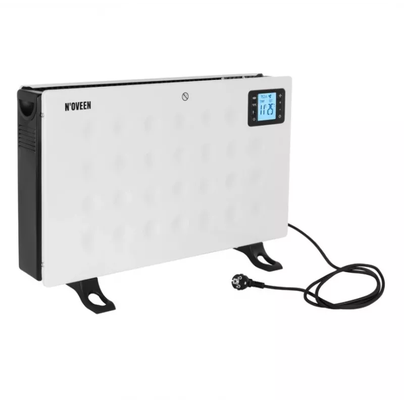 Convector eléctrico NOVEEN CH8000 — 2000 W, 3 niveles de potencia, temporizador, mando a distancia, blanco