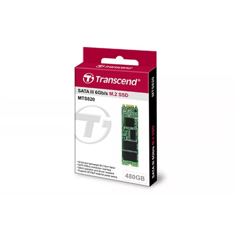 Unidad SSD Transcend 480GB M.2 6Gbit/s TS480GMTS820S
