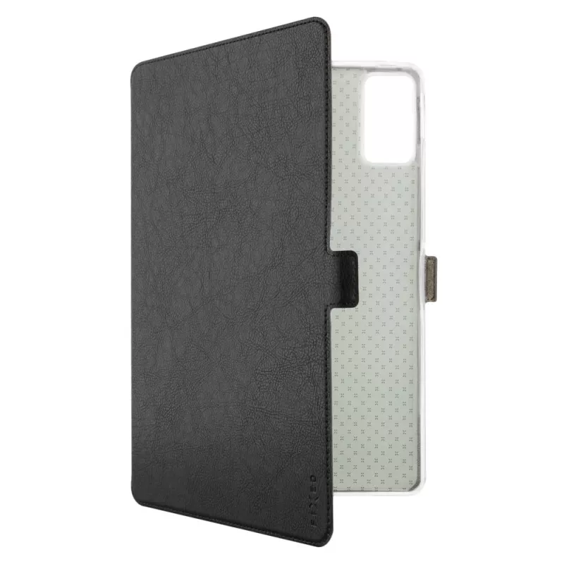 Funda protectora tipo libro FIXED para Xiaomi Redmi Pad SE 11 pulgadas, soporte plegable, negra