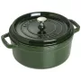 Fuente de horno de hierro fundido Staub 40509-356-0 3,8 l verde, redonda