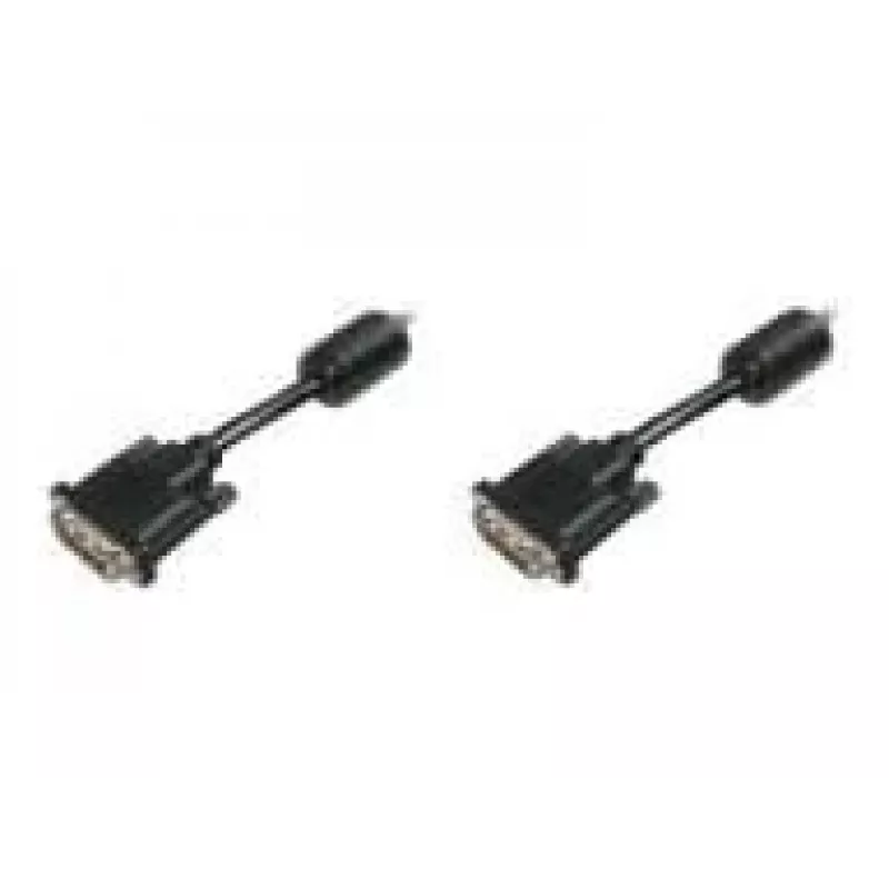 ASSMANN Cable de monitor DVI macho/macho 3m Dual Link 2 núcleos de ferrita cable de conexión K8 bulk 24+1 (AK-320101-030-S)