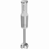 Batidora de mano, 1200W en CB, blanco, accesorio de corte Tigerzahn, varillas, robot de cocina, vaso