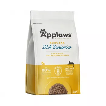 Comida seca para gatos Applaws Senior Chicken — sin cereales / sin gluten 2 kg bolsa, 36,5 % proteína, para gatos mayores