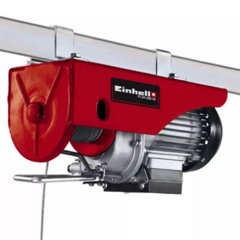 Einhell TC-EH 600 2255150 polipasto eléctrico de cable, 1050 W, 600 kg, 8 m/min, rojo