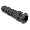 Prensaestopas DeLOCK M16 con ventilación y alivio de tracción IP68 negro 2 uds.