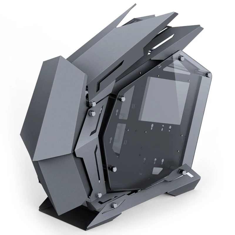 Caja PC Jonsbo MOD3 Mini Micro-ATX Tower Showcase cristal templado - Gris - Torre