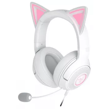 Auriculares Razer Kraken Kitty V2 con cable USB Type-A blanco — circumaurales, diadema, 20–20000 Hz, cable de 2 m