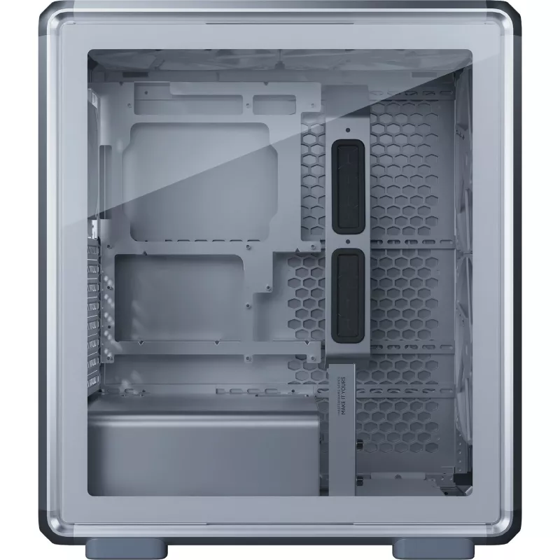 Caja PC Cooler Master MasterFrame 500 Mesh, torre media, E-ATX, vidrio templado – plateada