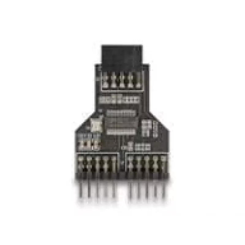 DeLOCK 60045 adaptador de cable de 9 pines USB 2.0 2 x cabecera de 9 pines negro