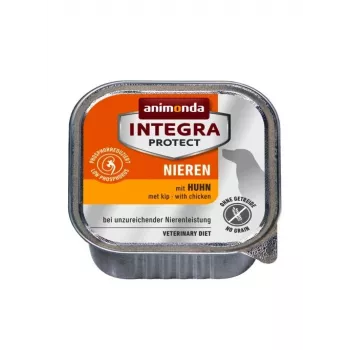 Comida húmeda para perros animonda Integra Protect Nieren con Huhn 150 g — para perros adultos, apoyo renal, sin cereales ni gluten