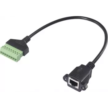 Renkforce Cable adaptador de red RJ45 [1x conector hembra RJ45 8p8c - 1x terminal de conexión] 30 cm (RF-6443976)