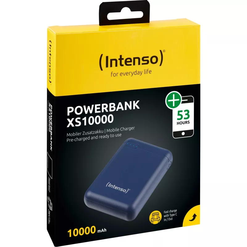 POWER BANK USB 10000MAH/AZUL OSCURO XS10000 INTENSO