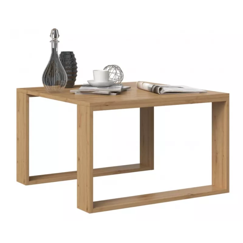 Mesa MODERN MINI 67x67x40 cm roble artisan