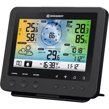 Bresser Optics 7002580 Estación meteorológica digital Negra AC Wi-Fi