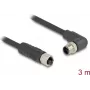 Cable de sensor/actuador DeLOCK 3 m RST M12 negro 80530
