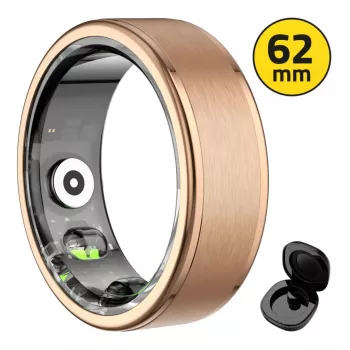 Anillo inteligente MANTA SR01GD 62mm OneRing Gold — talla 62, acabado dorado metálico