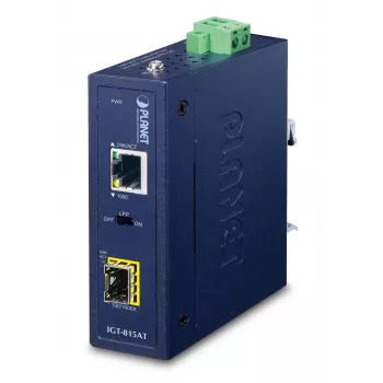 Conversor de medios de red PLANET IGT-815AT 1000 Mbit/s multimodo, monomodo azul
