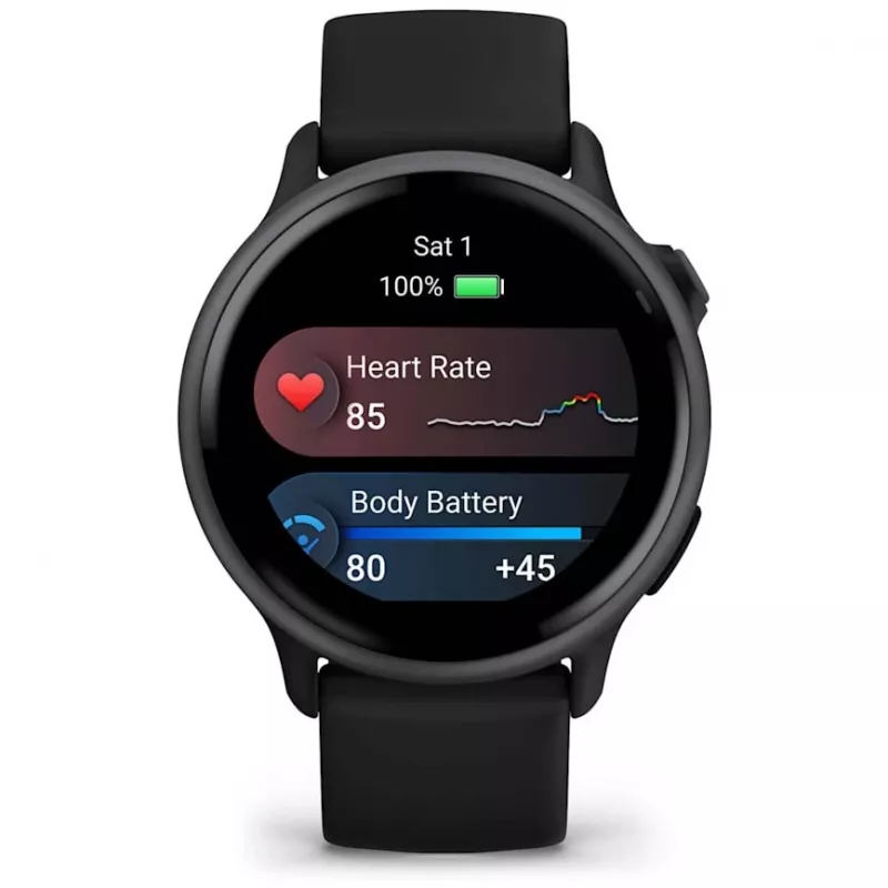 Garmin vívoactive 6 3,05 cm (1,2) AMOLED 42 mm Digital 390 x 390 píxeles Pantalla táctil Negro Wi-Fi GPS (satélite)