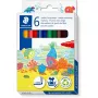 Rotulador Staedtler Noris Jumbo pack de 6 lavable no tóxico — punta ancha, rotuladores seguros para niños