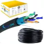 Cable de red Extralink par trenzado CAT5E FTP exterior 305m negro