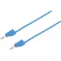 Cable de prueba VOLTCRAFT [conector macho 4 mm - conector macho 4 mm] 0,25 m azul MSB-300 (MSB-300-0.25-BL)