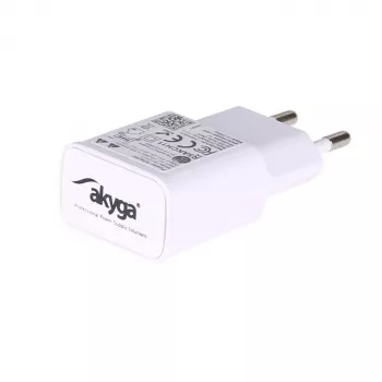 Akyga AK-CH-11 cargador de red USB-A 15 W, Quick Charge 3.0, blanco