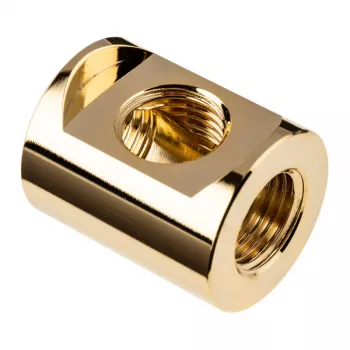 Racor EK Water Blocks latón dorado 28 mm altura 2,3 cm diámetro