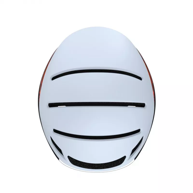 Casco abierto Livall EVO21 blanco construcción híbrida de carcasa