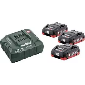 Set de batería y cargador Metabo BASIC SET 3 X LIHD 4.0 AH