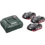 Set de batería y cargador Metabo BASIC SET 3 X LIHD 4.0 AH