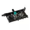 Controlador de ventilador y LED RGB para ranura PCI Lamptron CFP30, negro