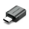 Adaptador OTG Vention conector macho USB-C a conector hembra USB 3.0 gris aleación de aluminio Type