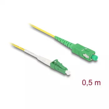 Cable de fibra óptica InfiniBand DeLOCK 83234 0,5 m LC SC LC/APC amarillo