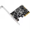 SilverStone ECU03 - adaptador USB - PCIe 2.0 x2 perfil bajo - USB-C 3.1 x 1 + USB-C x 1 (SST-ECU03)