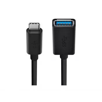Belkin USB 3.0 conector hembra 5GBit/s USB-C a USB-A 1m gris (F2CU036BTBLK)