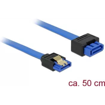 Cable SATA DeLOCK 84973 0,5 m SATA 7-pin negro azul