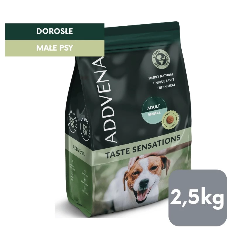 ADDVENA Taste Sensations Adult Small Turkey - pienso seco para perros - 2,5 kg