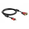 Cable HDMI - DVI DeLOCK 84342 1,8 m conector / conector